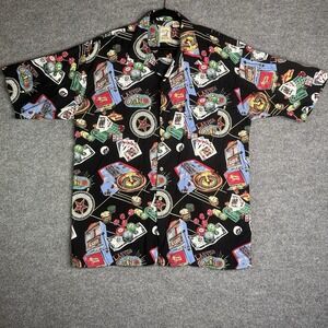 Island Collection Hawaiian Shirt Mens Size 2xl Las Vegas Casino